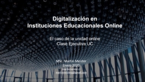 Digitalización en Instituciones Educacionales Online - Martin Meister