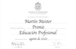 Premio San Agustin Ingenieria - Martin Meister