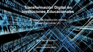 Transformación Digital en Innovacion Educacional